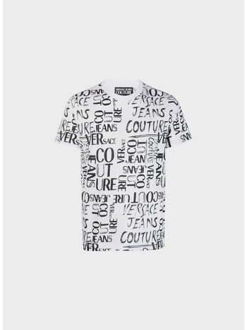 T-SHIRT PRINT DOODLE LOGO, 003 WHITE, small