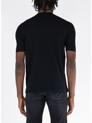 T-SHIRT GIROCOLLO, 990 NERO, small