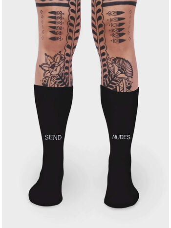 CALZINO SEND NUDES, BLACK, small