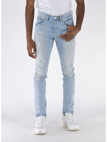 JEANS REGULAR, LQDP LIGHT WOMR LIGHT INDIGO  WITH QUILTED DESTROY, small