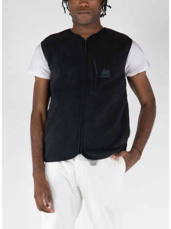 GILET FLEECE, 01 BLACK, small