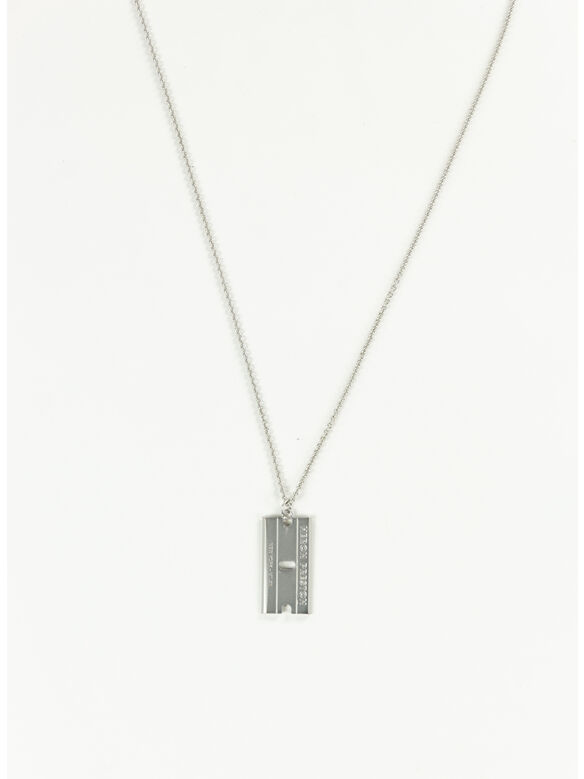 COLLANA RAZOR BLADE, 7200 SILVER, medium