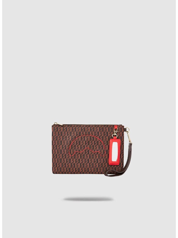 POCHETTE ALPHA NAVIGATOR CROSSOVER CLUTCH, CHECK, medium