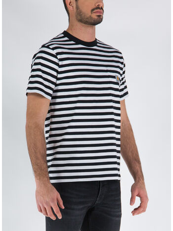 T-SHIRT S/S SCOTTY POCKET, 1IUXX BLACK/WHITE, small