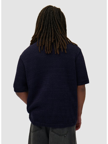CAMICIA CROCHET, NAVY, small