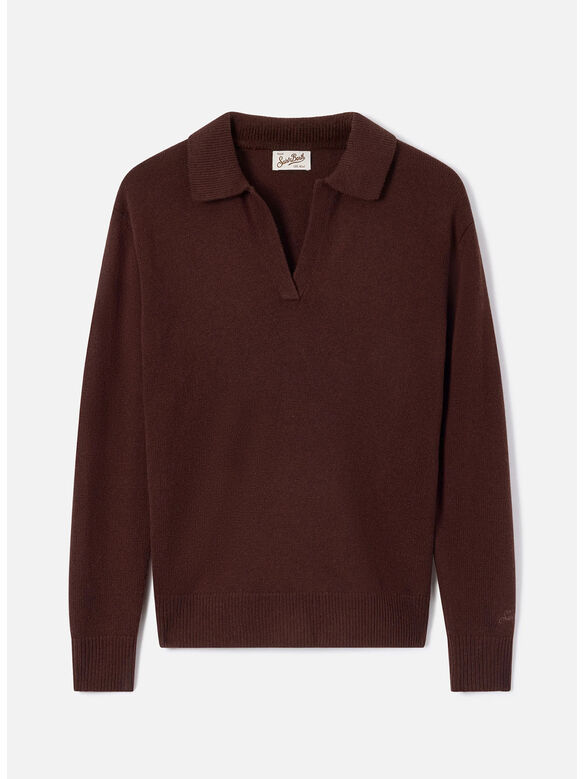 POLO EZE WOOL, 00040M 18 BROWN, medium