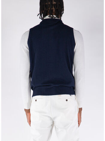 GILET CON COLLO A V, , small