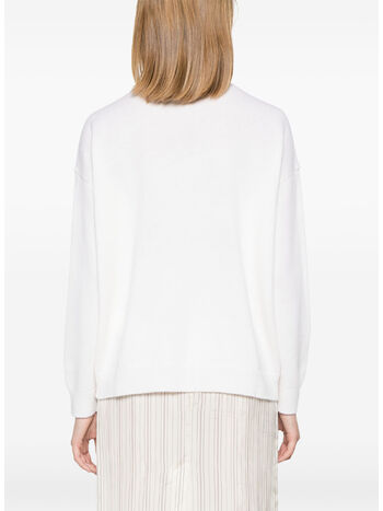 MAGLIONE GIROCOLLO VICOLO, 043 WHITE, small