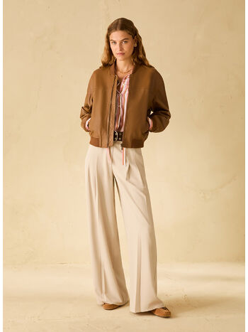 BOMBER IN NAPPA, 001 TABACCO, small