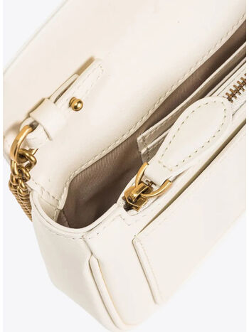 BORSA LOVE ONE POCKET, Z14Q BIANCO ORO, small