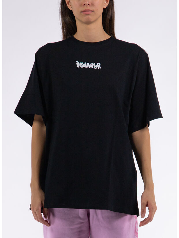 T-SHIRT HEART SPRAY, NERO, large