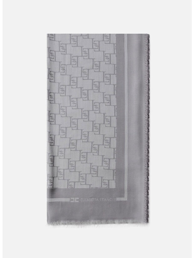 SCIARPA CON MONOGRAMMA JACQUARD, 155, large
