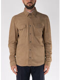 GIACCA A CAMICIA CON COLLETTO BUTTON DOWN, 230 KAKI, thumb