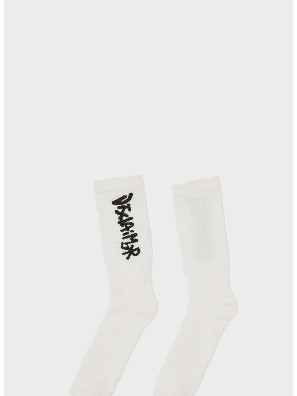 CALZINI CON LOGO, BIANCO, medium