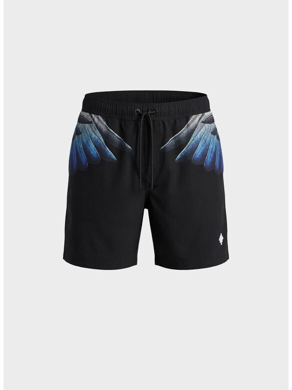 BOARDSHORTS WINGS, BLACK / ROYAL WINGS, medium