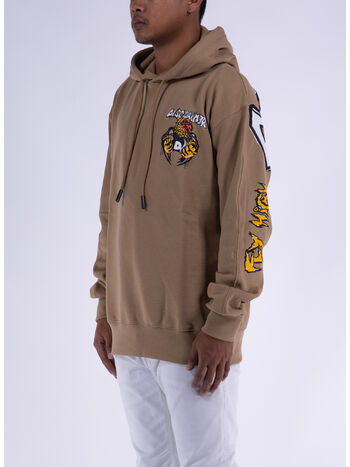 FELPA HOODIE CON STAMPA SUL RETRO, , small