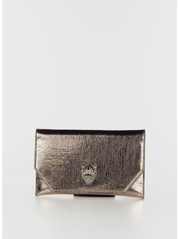 BORSA FLAT CLUTCH LIME, LGO, large