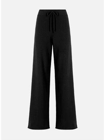 PANTALONI PALAZZO CAMBON IN PURA LANA, 00037I 00BLACK, small