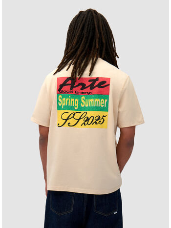 T-SHIRT GOOD ENERGY, CREAM, small