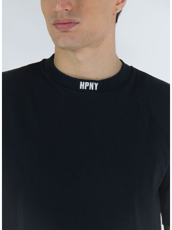 T-SHIRT HPNY EMB, 1001 BLACK WHITE, small