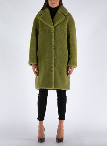 CAPPOTTO CAMILLE COCOON COAT, 57900ARMYGREEN, small