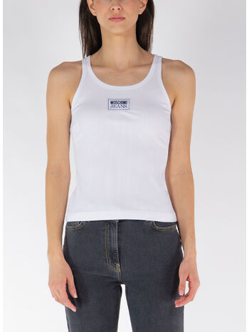 TOP IN VISCOSA CON PATCH LOGO, , small