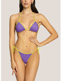 BIKINI A TRIANGOLO BORDATO LUREX, 720 VIOLA, thumb