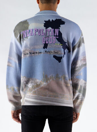 MAGLIONE NAPOLI LOGO SWEATER, MIX, small