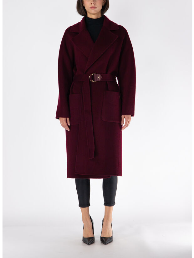 CAPPOTTO CON COLLO REVERS, CG3 ROUGE NOIR, large