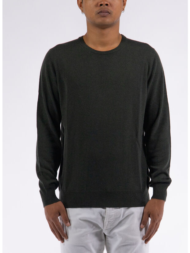 MAGLIONE GIROCOLLO RASATO, , large