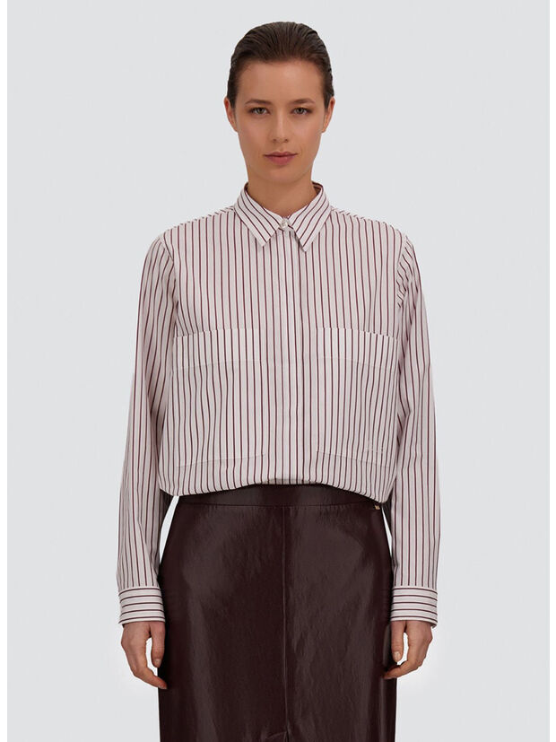 CAMICIA A RIGHE, 1067 BIANCO/BORDEAUX, large