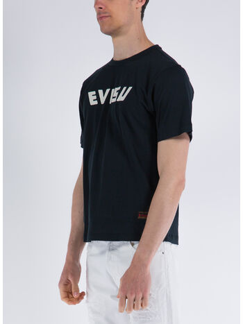 T-SHIRT PRINTED EVISU E SEAWAVE KOI DAICOCK, BLACK BLACK, small