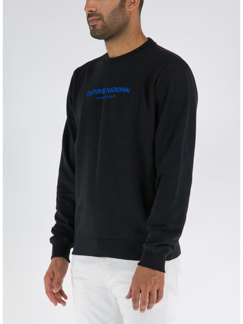 FELPA CON LOGO, NERO, small