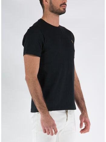 T-SHIRT CON LOGO, POLO BLACK, small