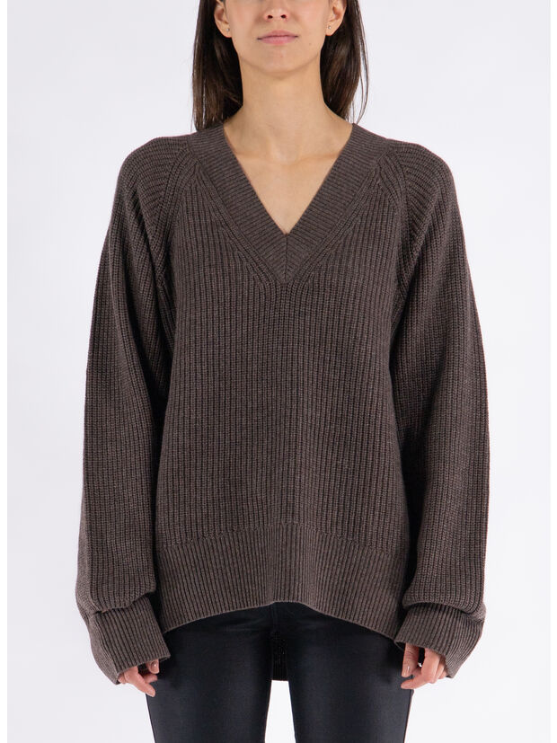 PULLOVER FENNY KNIT, DARK CHOCOLATE, large