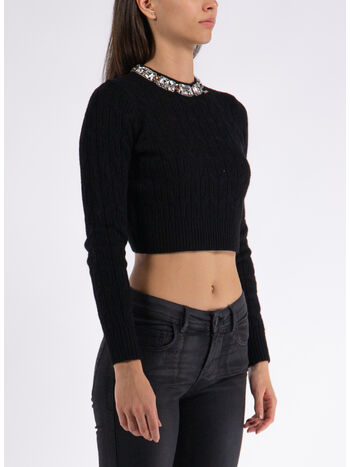 MAGLIA TRICOT, 110 NERO, small