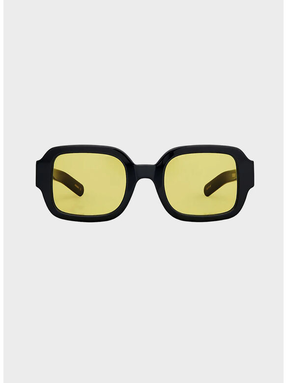 OCCHIALE TISHKOFF, 130 SOLID BLACK / SOLID YELLOW LENS, medium