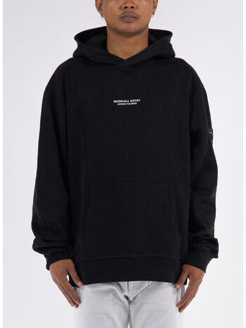 FELPA SIREN OTH CON CAPPUCCIO, 001 BLACK, small