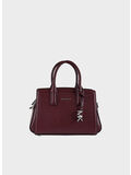 BORSA A TRACOLLA LAILA EXTRA SMALL IN PELLE COLORBLOCK, 610 OXBLOOD, thumb