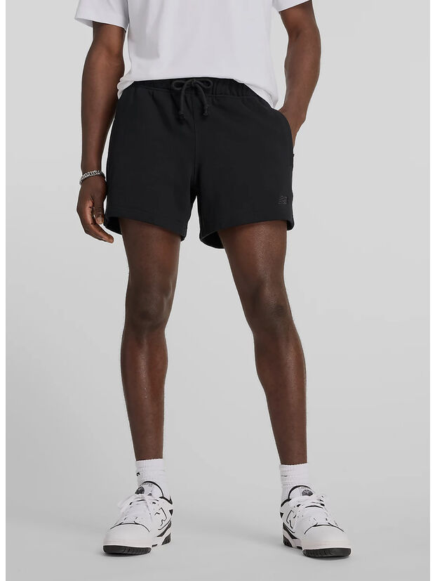 SHORTS ATHLETICS FRENCH TERRY, 001 BLACK, large