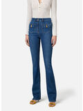 JEANS CON TASCHINI E DETTAGLI A FIOCCO, 104 BLUE DENIM, thumb