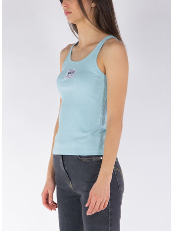 TOP IN VISCOSA CON PATCH LOGO, A0332, small