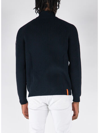 MAGLIONE AMOS, 60 BLUE BLACK, small