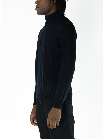 MAGLIONE DOLCEVITA A COLLO ALTO, W6K7.00041 BLU, small