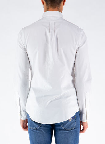 CAMICIA OXFORD, WHITE, small