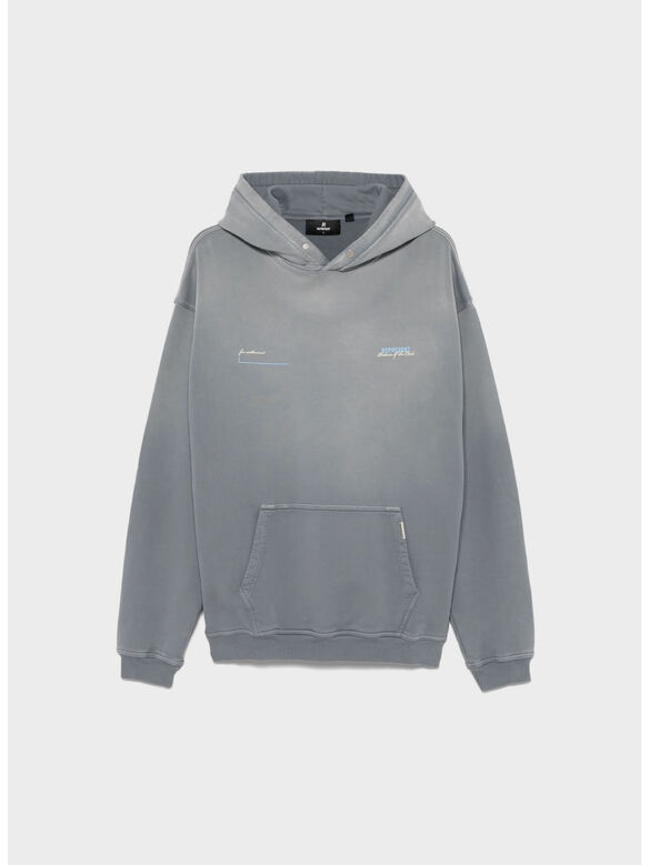 FELPA HOODIE PATRON OF THE CLUB, WASHED GREY, medium