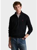 MAGLIONE MEZZA ZIP, POLO BLACK, thumb
