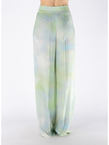 PANTALONE SARTORIALE A VITA ALTA, S5X2 STAMPA FONDO VERDE, small