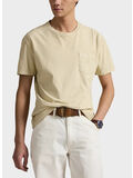 T-SHIRT CON TASCA A TINTURA MINERALE, NATURAL, thumb