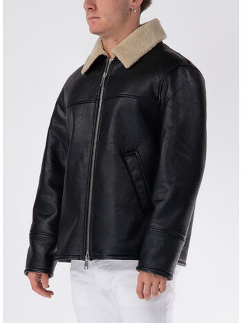 GIUBBOTTO BOMBER AMERIGO ECOMONTONE, 999 NERO, small